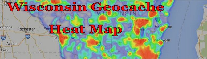 Wisconsin Geocache Heatmap